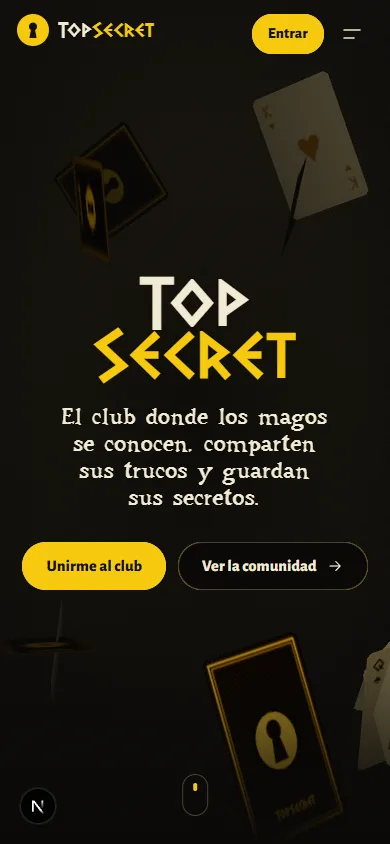 La web de TopSecret en el móvil